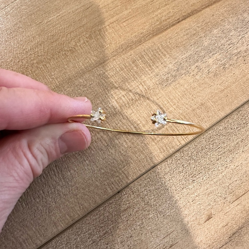 Anthropologie Gold Star Bracelet